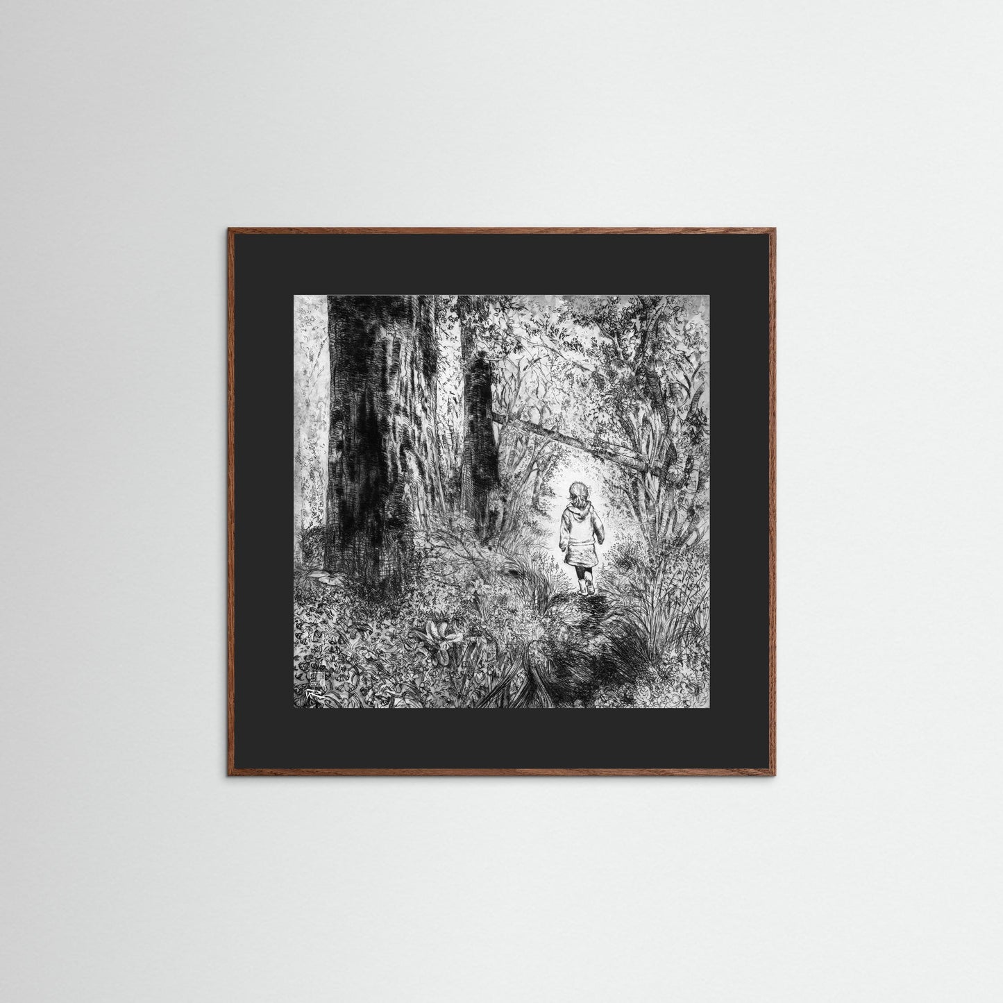Bluebell wood edition 1: Monochrome - Paper print
