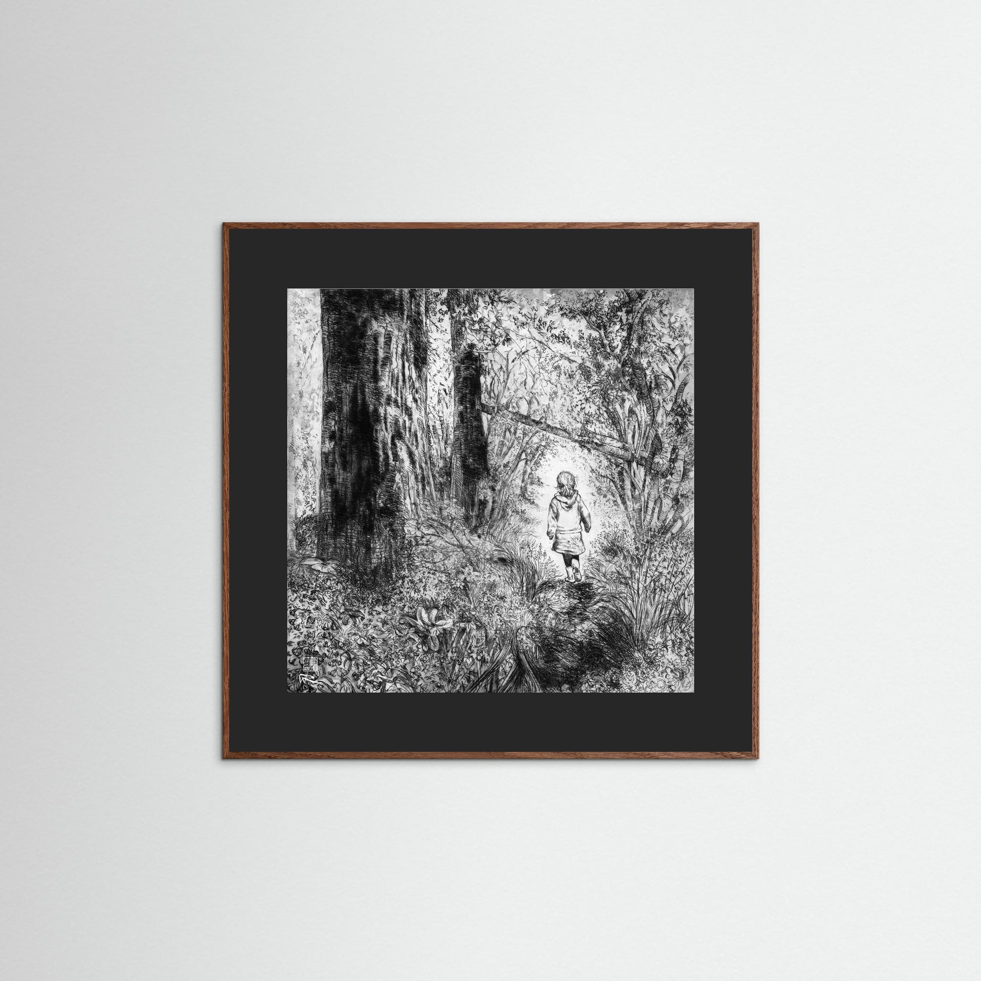 Bluebell wood edition 1: Monochrome - Paper print