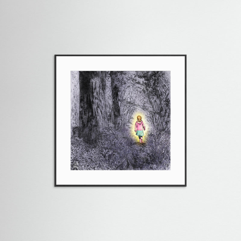 Bluebell wood edition 4 - Into the light - Print on fine art paper