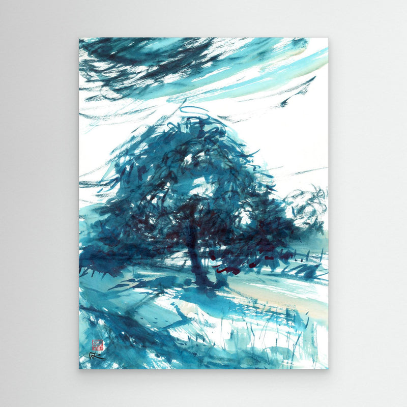 Rosskastanie im Wind - Leinwanddruck