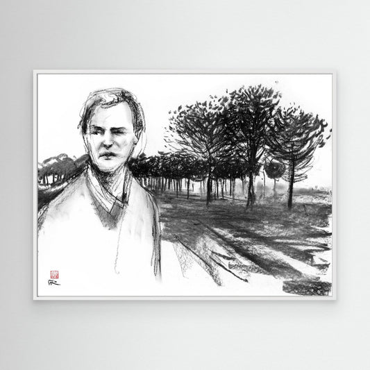 Red dessert scen 2 - Canvas print