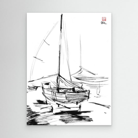 Dinghy on the slipway
