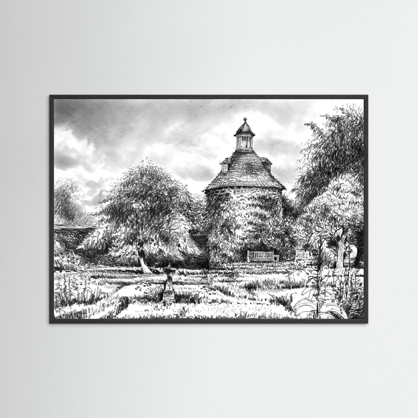 Rousham pigeon house - Paper print