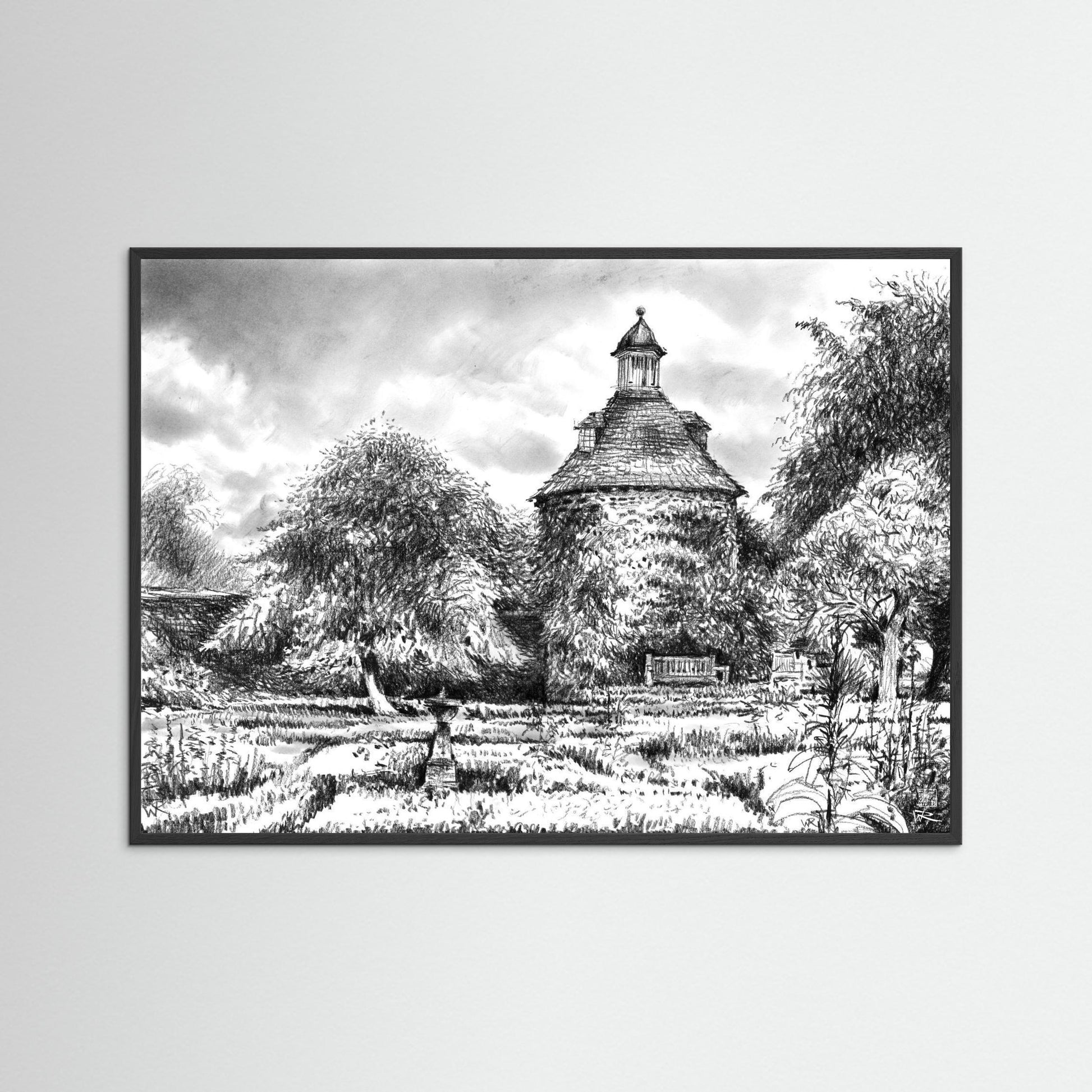 Rousham pigeon house - Paper print