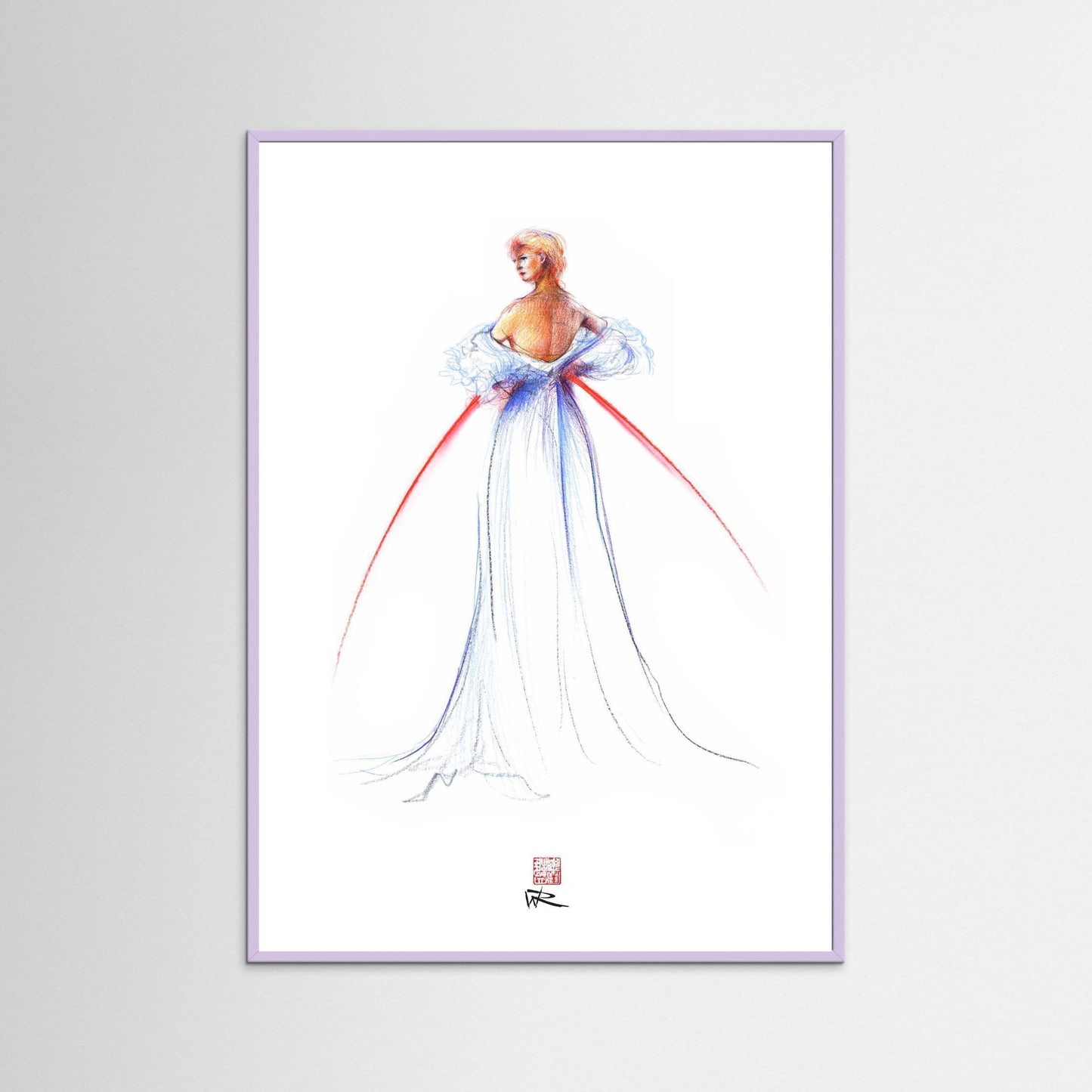 Thomas Jackson couture fashion - paper print