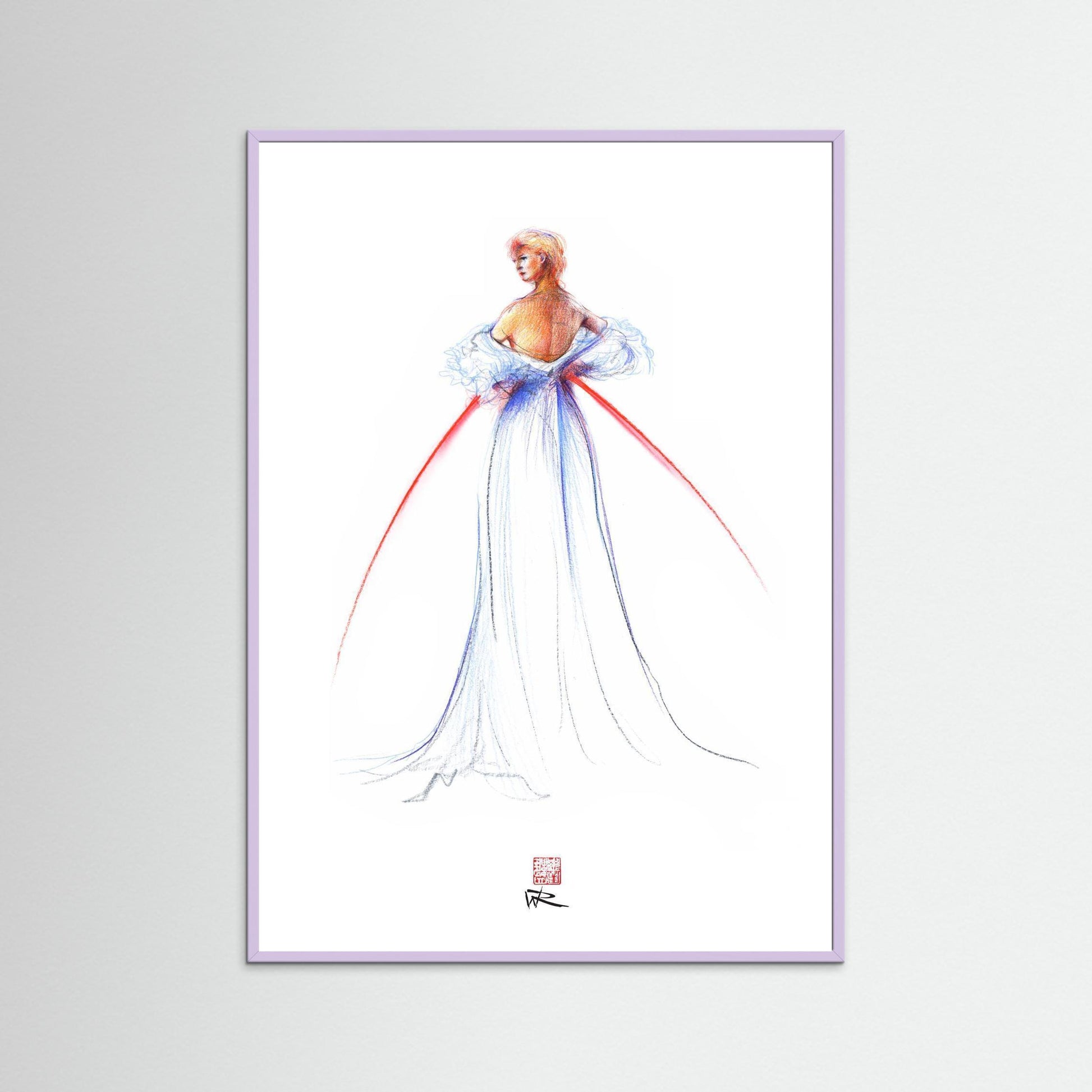 Thomas Jackson couture fashion - paper print