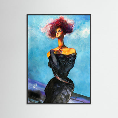 Galiano blue doll - Paper print