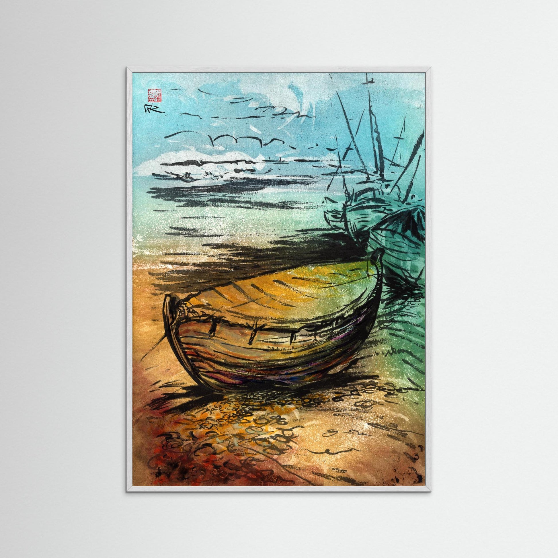Crab boat - Paper print