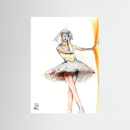 Ballerinas curtain call - Paper print