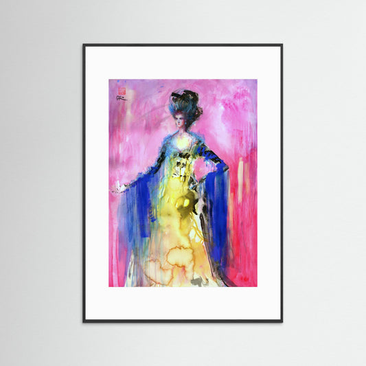 Madame de pompadour - paper print