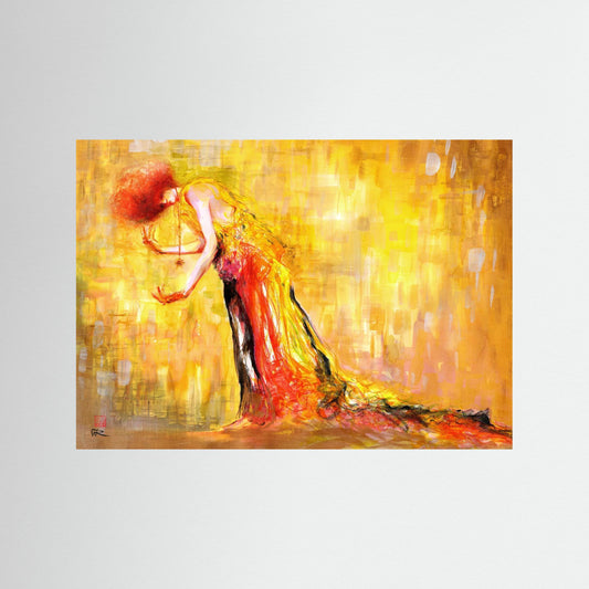 Recycled klimt fashion - paper print