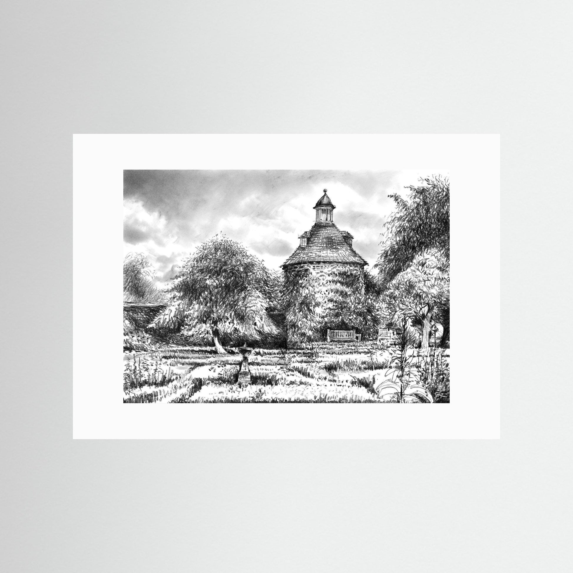 Rousham pigeon house - Paper print