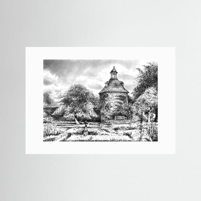 Rousham pigeon house - Paper print
