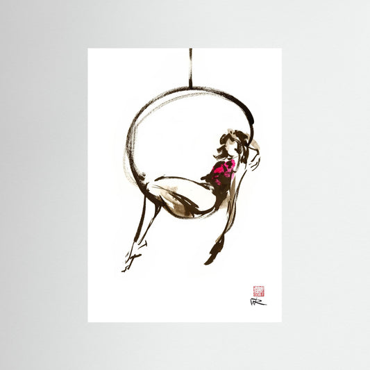 Hanging out - paper print
