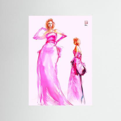 Marilyn in pink - Paper print