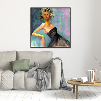 Little black dress - Canvas print