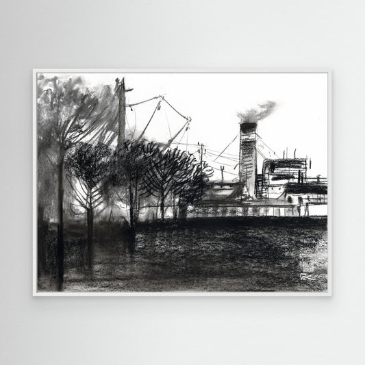 Red dessert scene 5 - canvas print