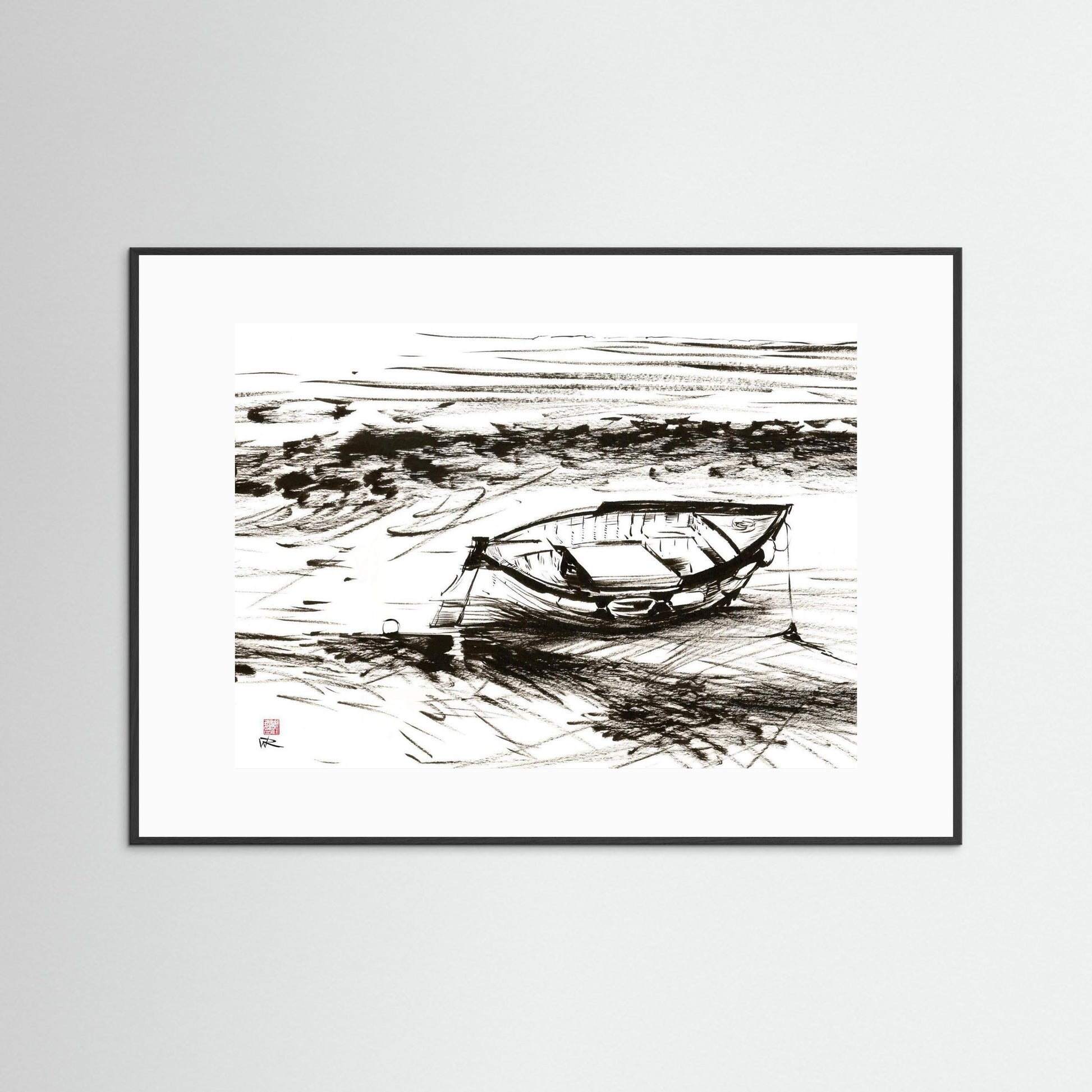 Down to the sea from Morston - Paper print