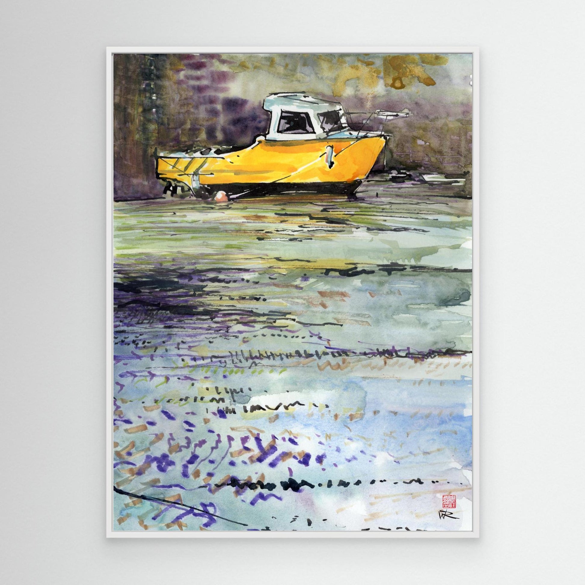 Fishing boat in Porthleven harbour