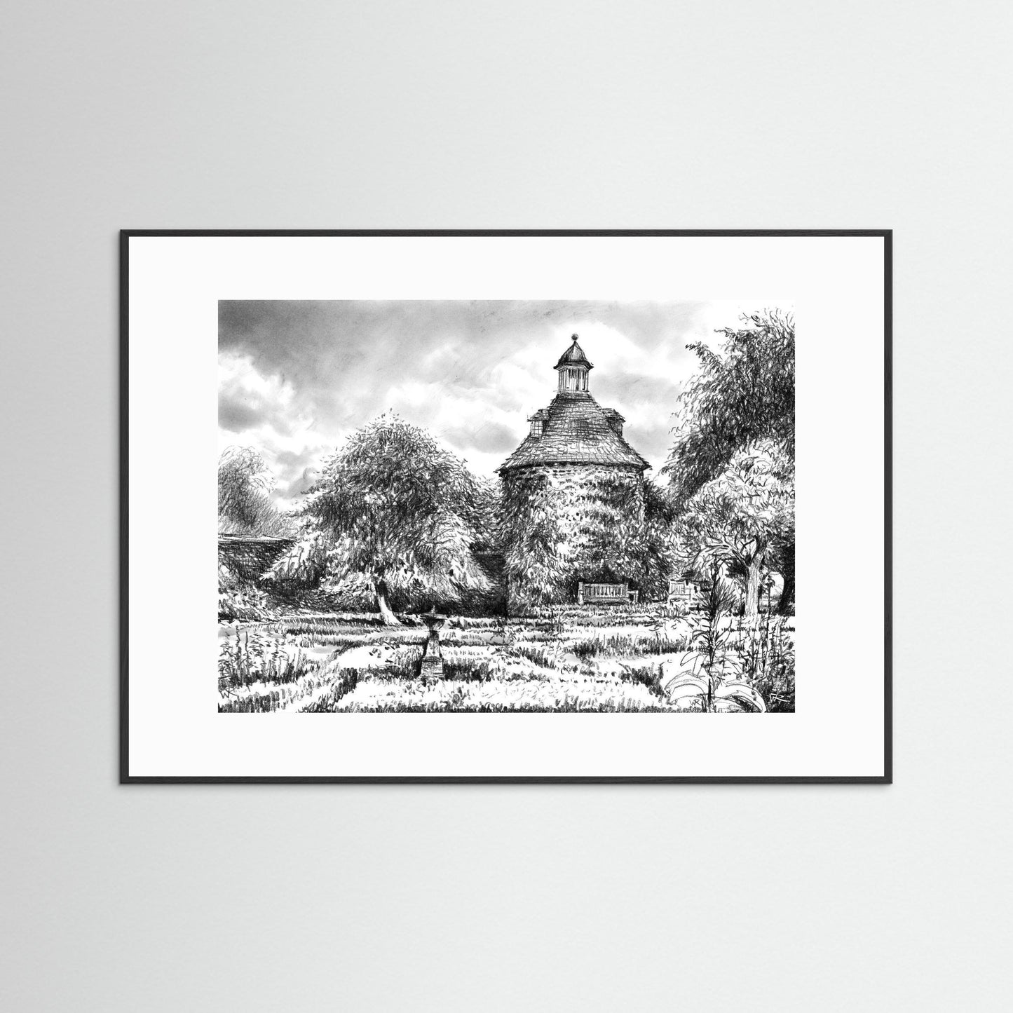 Rousham pigeon house - Paper print