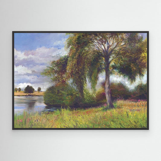 Wotton gardens meadow & lake - Canvas art print