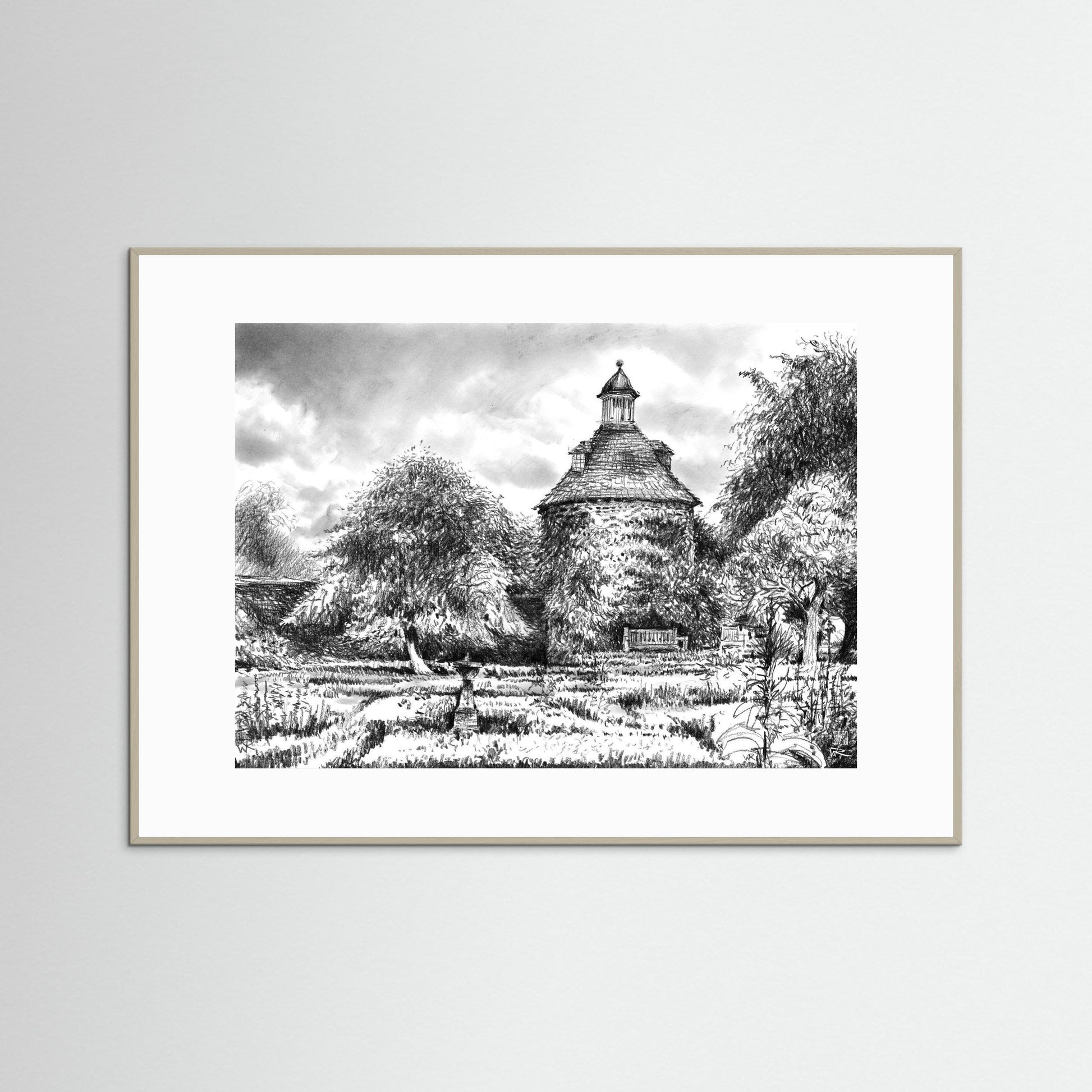 Rousham pigeon house - Paper print