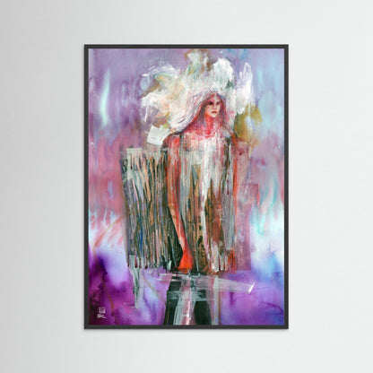 Concertina dress - Paper print