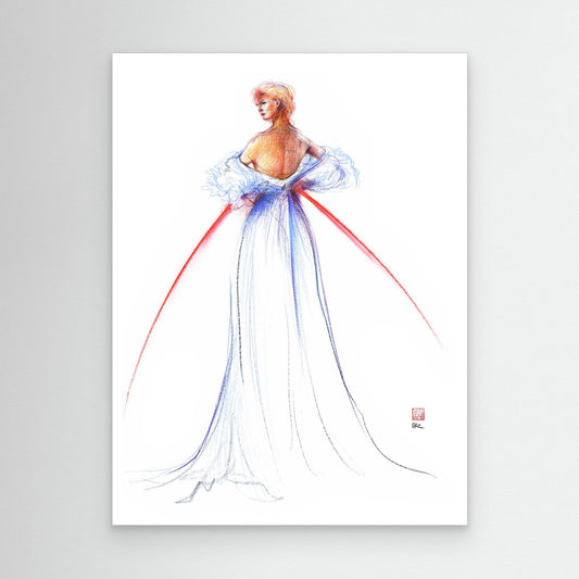 Fashion illustration of couture by Thomas Jackson