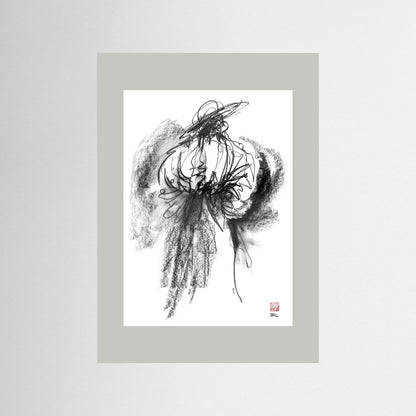 Flamenco hat - Print on fine art paper