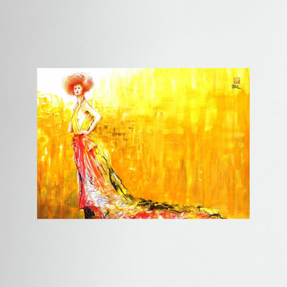 Recycled Klimt fashion - Paper print