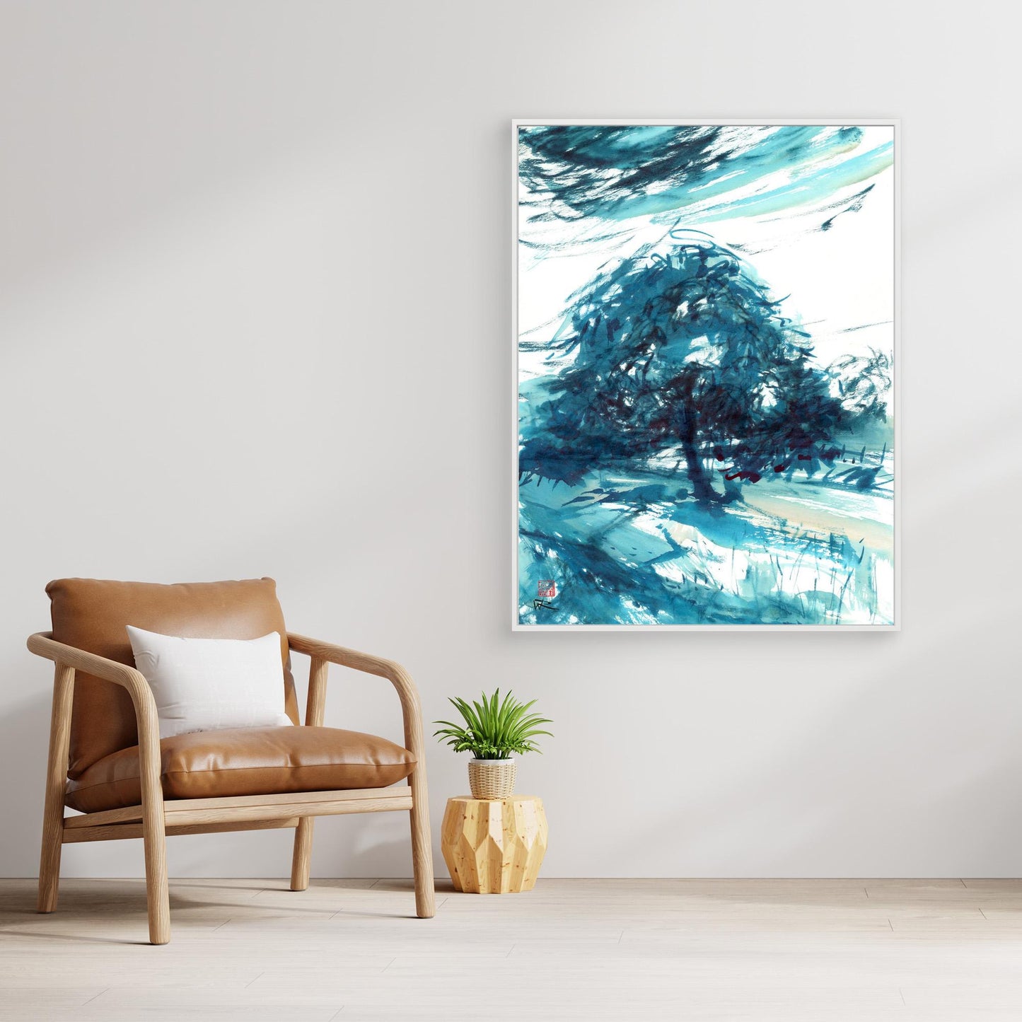 Horse chestnut in turquoise