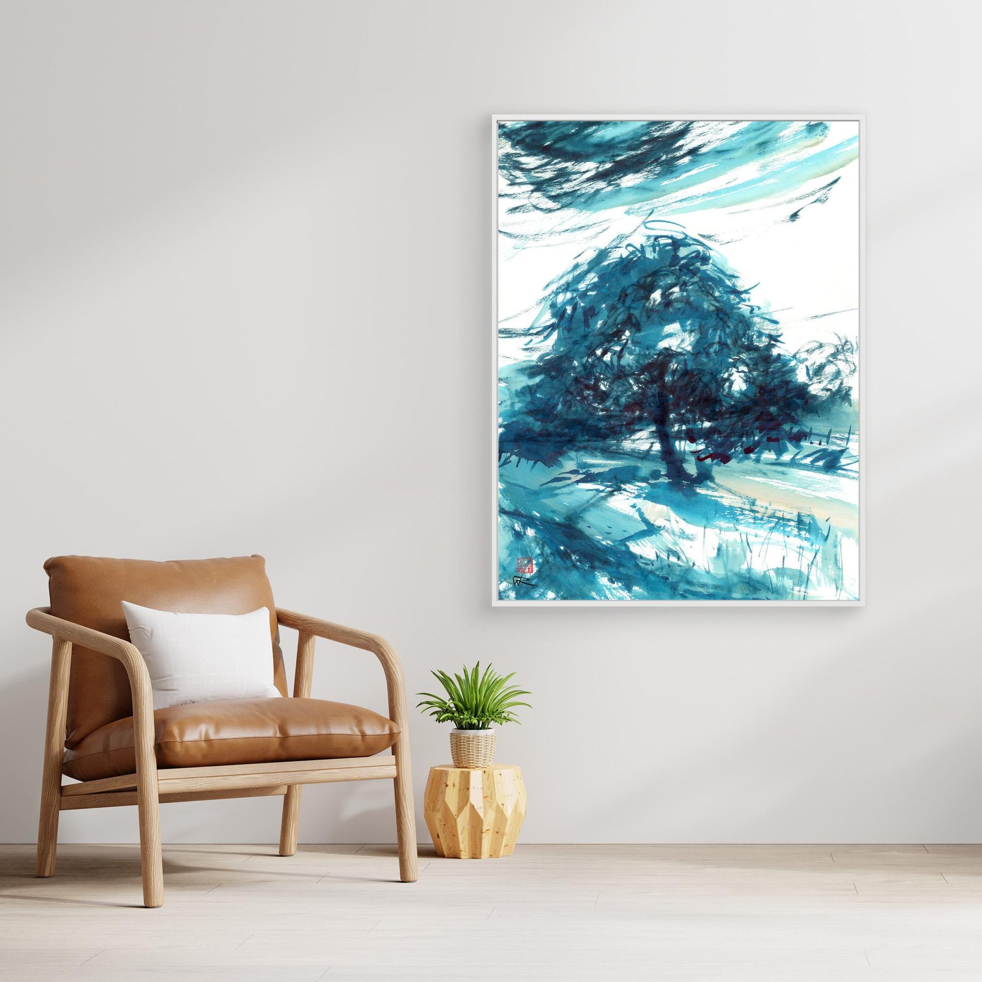 Horse chestnut in turquoise
