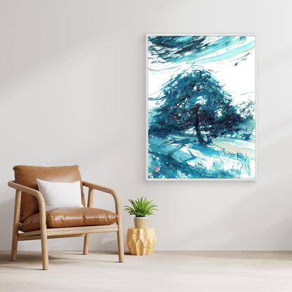 Horse chestnut in turquoise