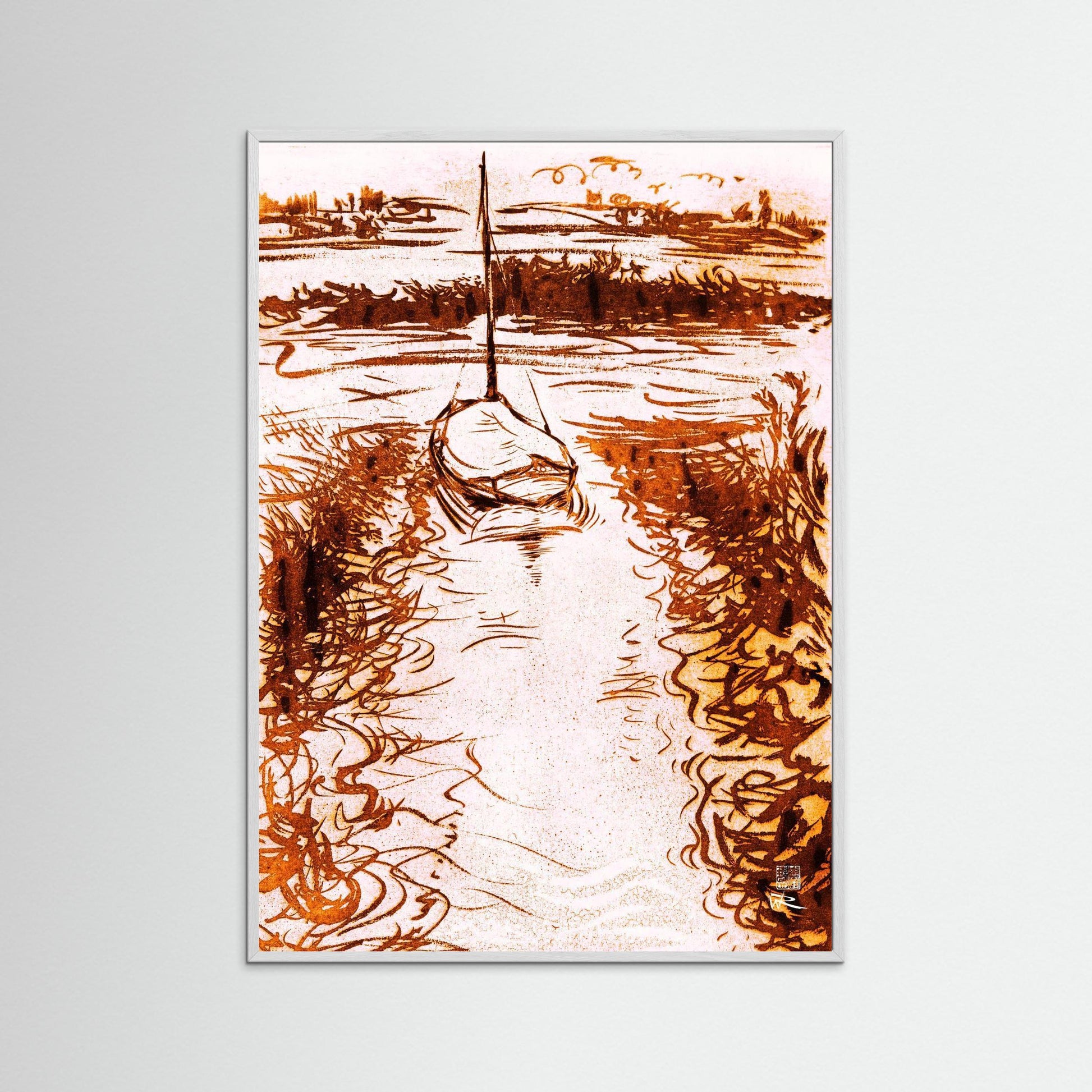 Stiffkey mooring edition 1 - paper print