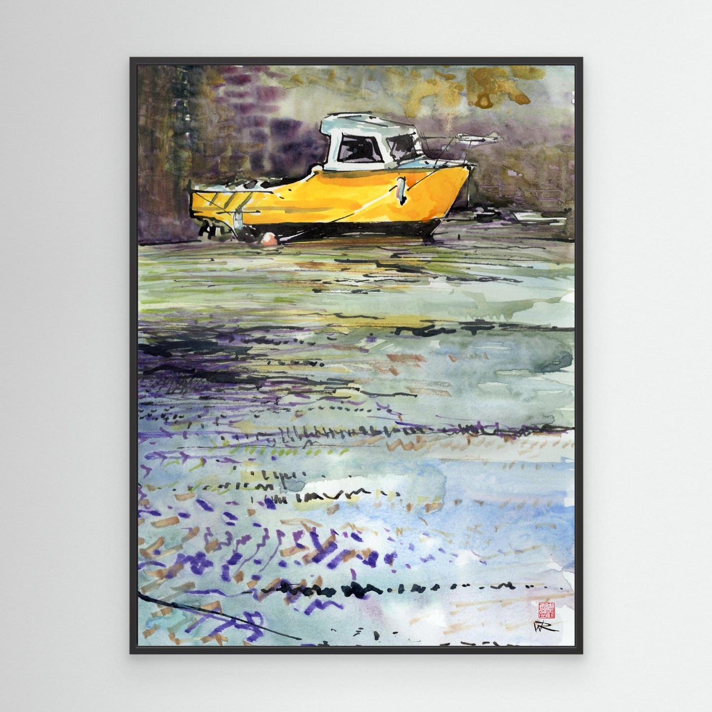 Fishing boat in Porthleven harbour