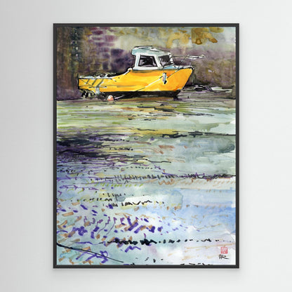 Fishing boat in Porthleven harbour