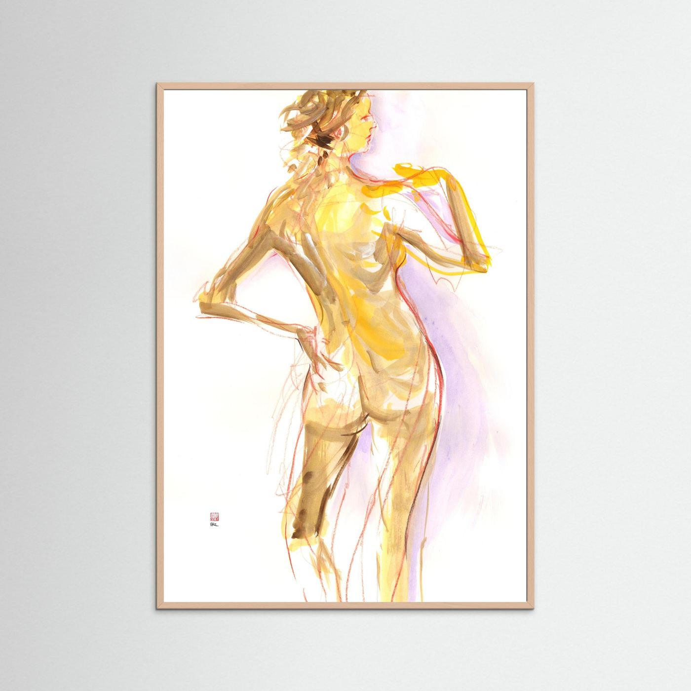 Manko from behind - Print on fine art paper