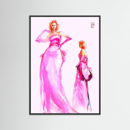 Marilyn in pink - Paper print