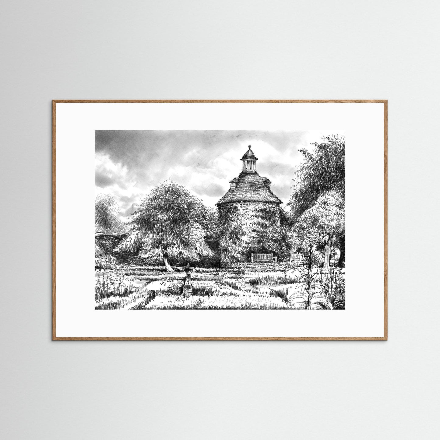 Rousham pigeon house - Paper print