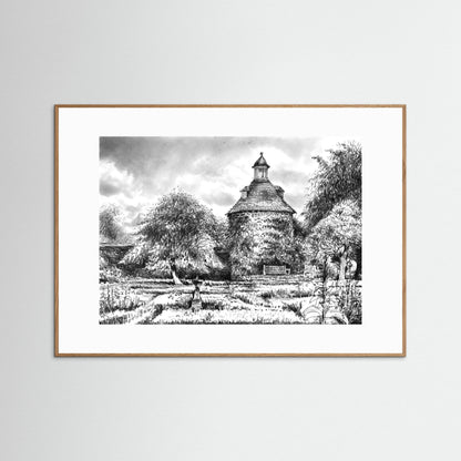 Rousham pigeon house - Paper print