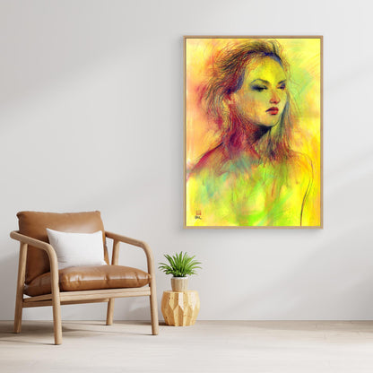 Dusky eyed beauty - Canvas art print
