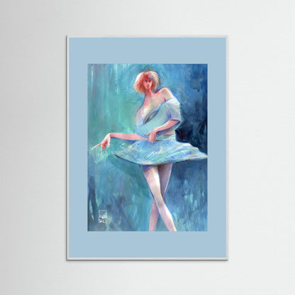 Catwalk in blue - Print on fine art paper