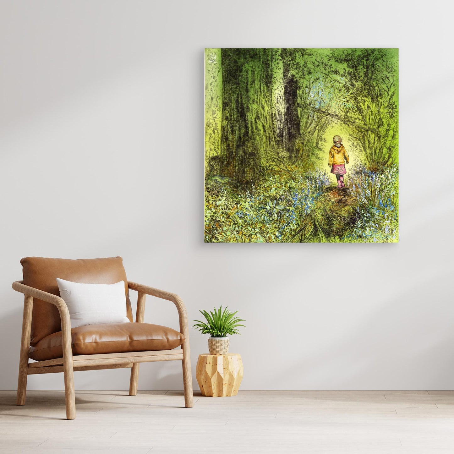 Bluebell wood edition 6 - Canvas print