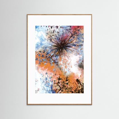 Allium abstract explosion 2 - Paper print