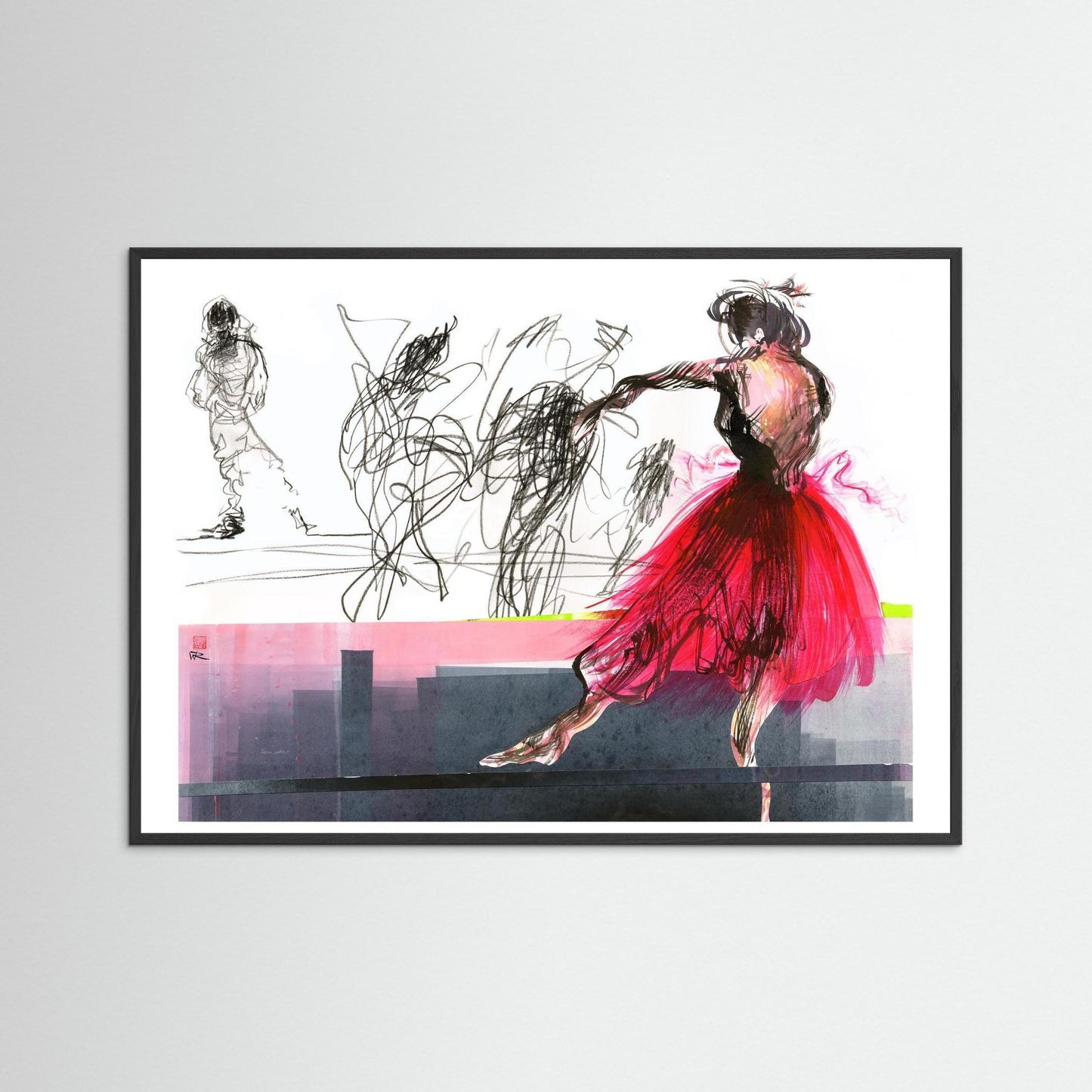Flamenco movement - Paper print