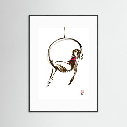 Hanging out - paper print