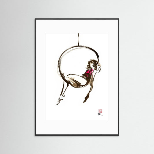Hanging out - paper print