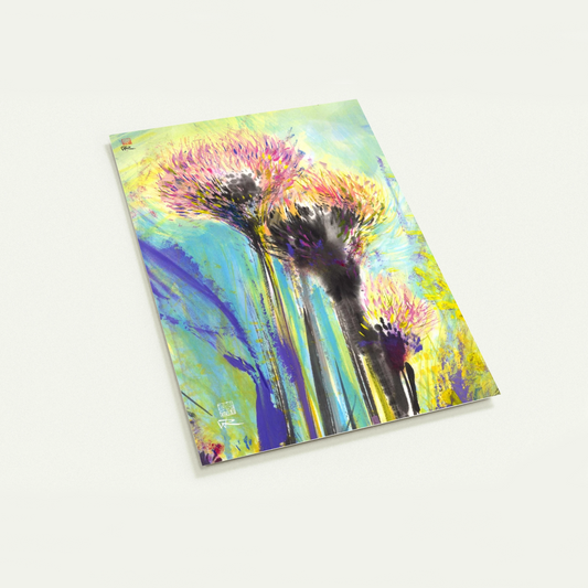 Allium Flowerheads 2 - Pack of 10 Post Cards