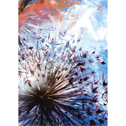 Allium abstract explosion 1 - Pack of 10 Post Cards