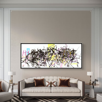 Abstract dance movement 4 - Original painting